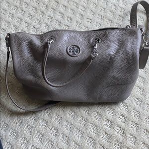 tory burch grey shoulder or crossbody bag